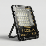 Projecteur solaire ARVADIS 400 W à cadre en aluminium robuste pour un éclairage puissant