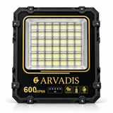 Projecteur solaire ARVADIS 600 W à cadre en aluminium robuste pour un éclairage puissant
