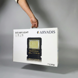 Projecteur solaire ARVADIS 300 W à cadre en aluminium robuste pour un éclairage puissant