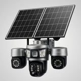 Caméra solaire 4G Arvadis 9 MP, triple caméra, zoom optique 10× — main