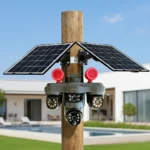 ⁦Caméra Solaire 4G Arvadis – Modèle 3-en-1 avec 2 Panneaux Solaires (Triple Lentille)⁩ - الصورة ⁦3⁩