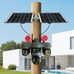 ⁦Caméra Solaire 4G Arvadis – Modèle 3-en-1 avec 2 Panneaux Solaires (Triple Lentille)⁩ - الصورة ⁦4⁩